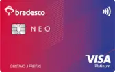 Cartão de Crédito Bradesco Neo Visa Platinum